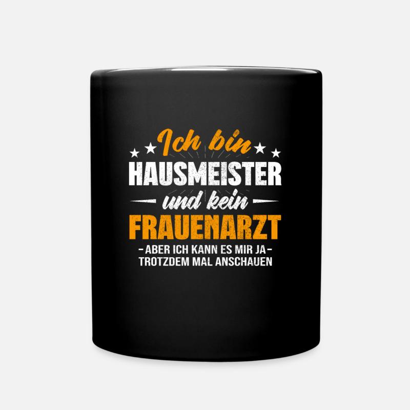 Hausmeister - Tasse einfarbig - Schwarz