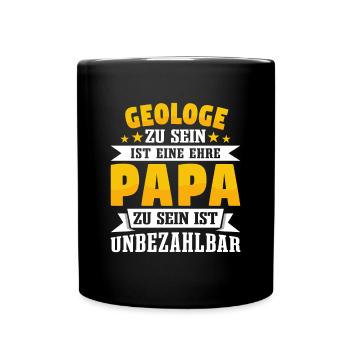 Geologe - Tasse einfarbig - Schwarz - Vorne
