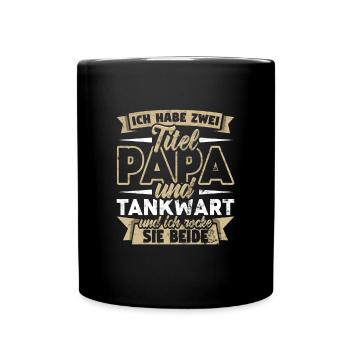 Tankwart - Tasse einfarbig - Schwarz - Vorne