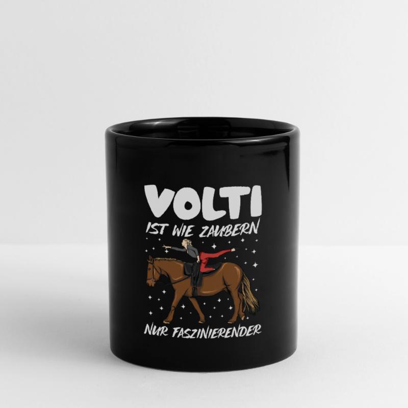 Voltigieren Volti Voltigier Pferde Pferdemädchen Tasse einfarbig