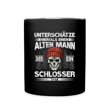 Schlosser - Tasse einfarbig - Schwarz - Vorne