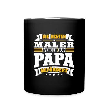Maler - Tasse einfarbig - Schwarz - Vorne