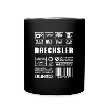Drechsler - Tasse einfarbig - Schwarz - Vorne