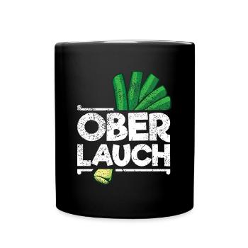 Lauch Kostüm Bodybuilding Satire Gym Jga - Tasse einfarbig - Schwarz - Vorne