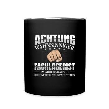Fachlagerist - Tasse einfarbig - Schwarz - Vorne