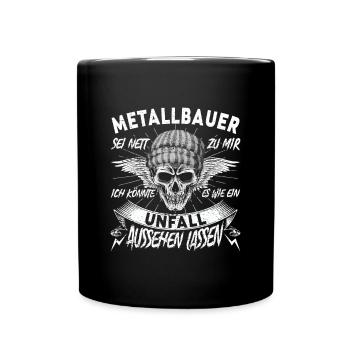 Metallbauer - Tasse einfarbig - Schwarz - Vorne
