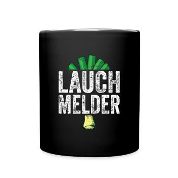 Lauch Kostüm Bodybuilding Satire Gym Jga - Tasse einfarbig - Schwarz - Vorne