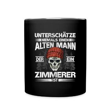 Zimmerer - Tasse einfarbig - Schwarz - Vorne