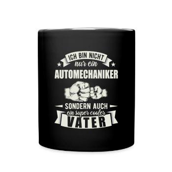 Automechaniker - Tasse einfarbig - Schwarz - Vorne