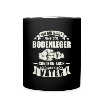 Bodenleger - Tasse einfarbig - Schwarz - Vorne