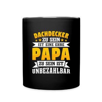 Dachdecker - Tasse einfarbig - Schwarz - Vorne