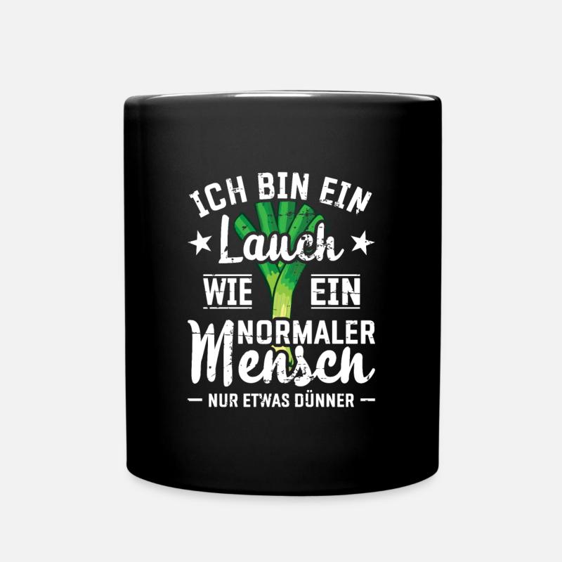 Lauch Kostüm Bodybuilding Satire Gym Jga - Tasse einfarbig - Schwarz