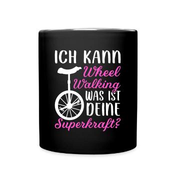 Einrad Erwachsene Wheel Walking Unicycle - Tasse einfarbig - Schwarz - Vorne