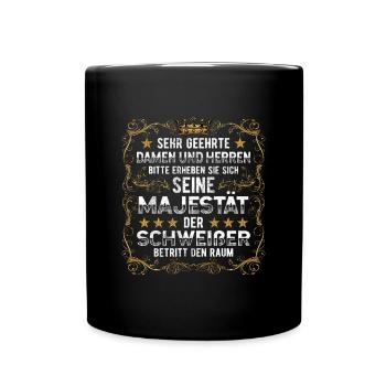 Schweißer - Tasse einfarbig - Schwarz - Vorne