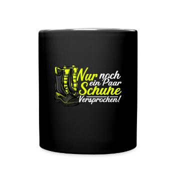 Feuerwehrfrau Feuerwehr Feuerwehrmann Mama - Tasse einfarbig - Schwarz - Vorne