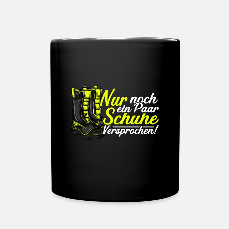Feuerwehrfrau Feuerwehr Feuerwehrmann Mama - Tasse einfarbig - Schwarz