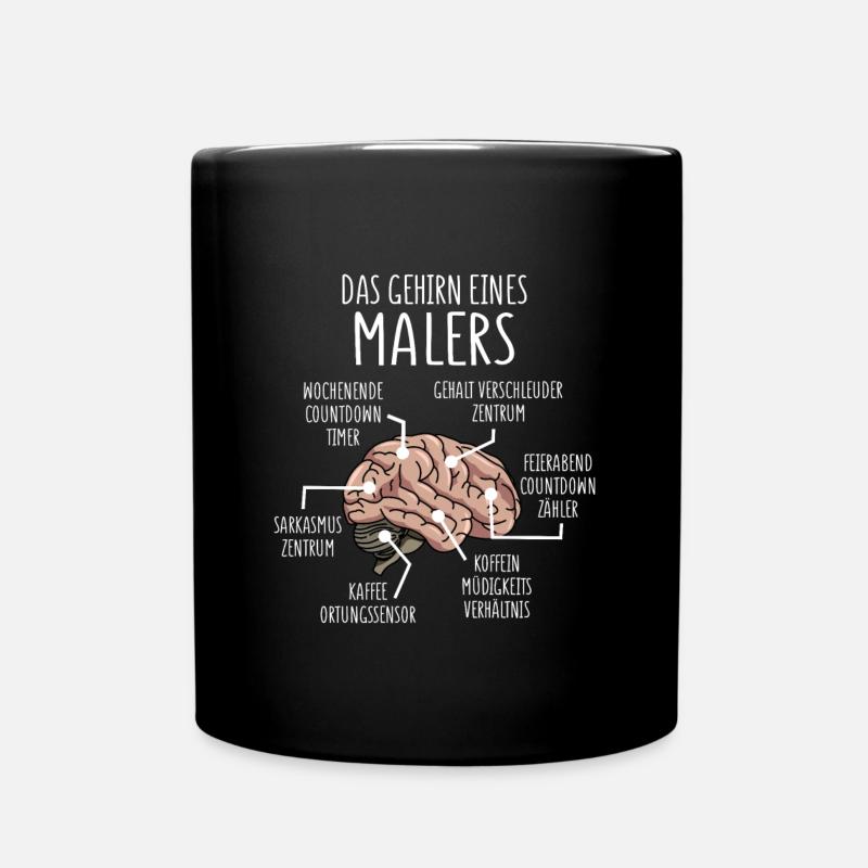 Anatomie Maler - Tasse einfarbig - Schwarz