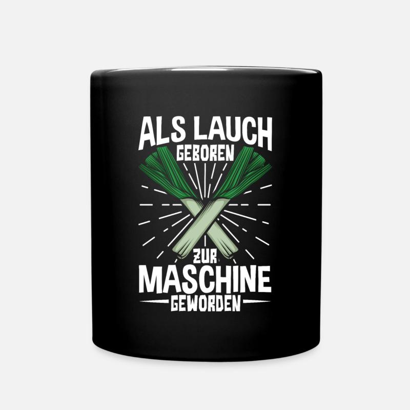 Lauch Kostüm Bodybuilding Satire Gym Jga - Tasse einfarbig - Schwarz