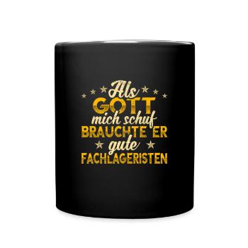 Fachlagerist - Tasse einfarbig - Schwarz - Vorne