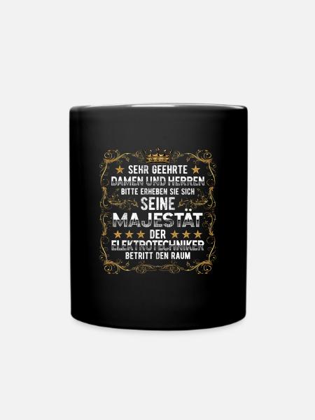 Elektrotechniker - Tasse einfarbig - Schwarz