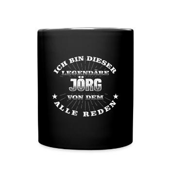 Legendärer Jörg lustiger vorname Name - Tasse einfarbig - Schwarz - Vorne