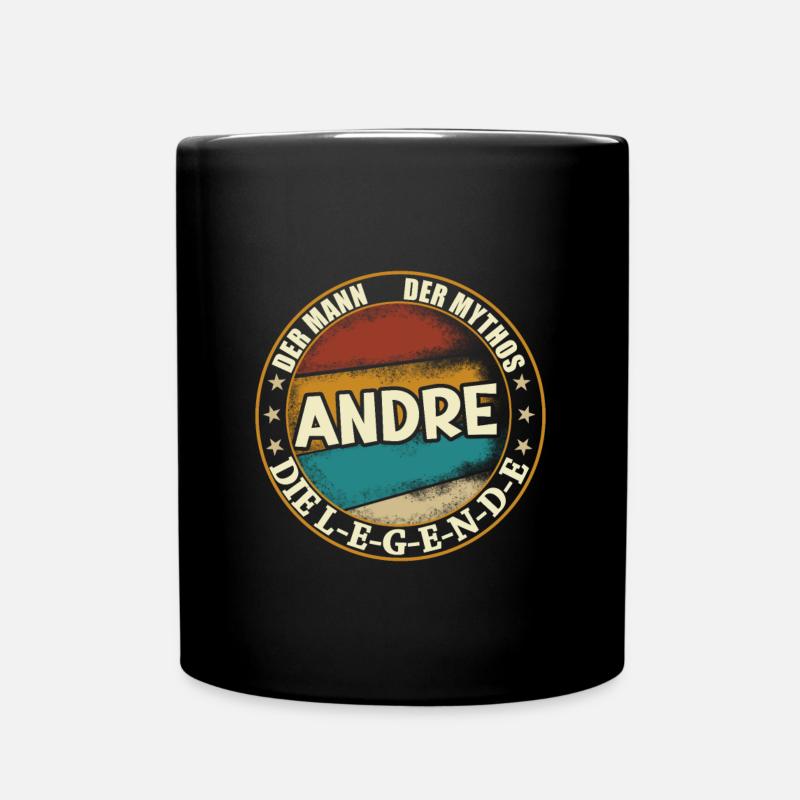 Andre Vorname Name Geburtstag - Tasse einfarbig - Schwarz