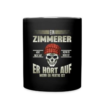 Zimmerer - Tasse einfarbig - Schwarz - Vorne