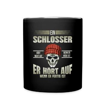 Schlosser - Tasse einfarbig - Schwarz - Vorne