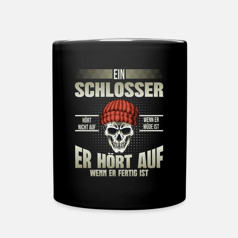 Schlosser - Tasse einfarbig - Schwarz