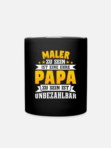 Maler - Tasse einfarbig - Schwarz