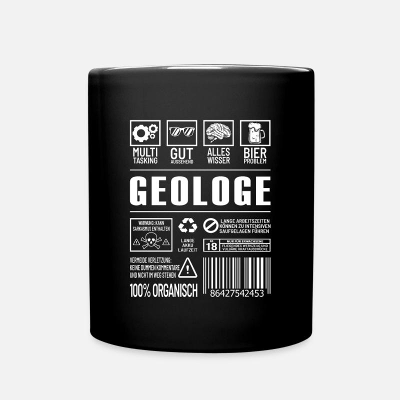 Geologe - Tasse einfarbig - Schwarz