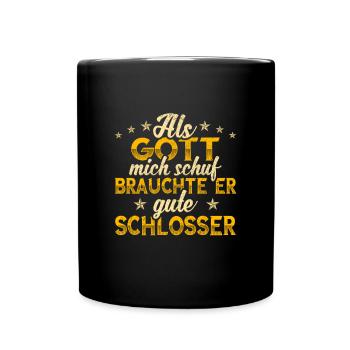 Schlosser - Tasse einfarbig - Schwarz - Vorne