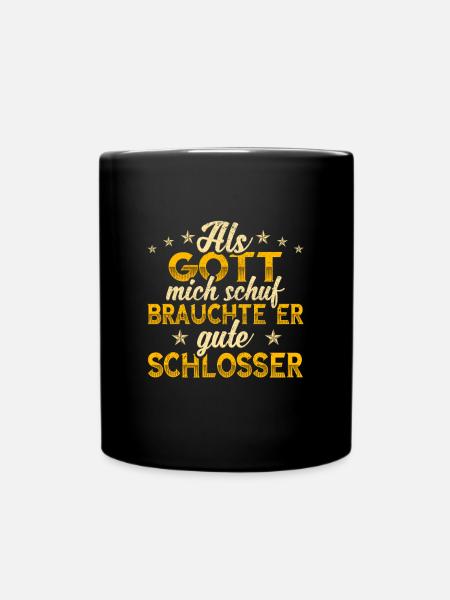 Schlosser - Tasse einfarbig - Schwarz