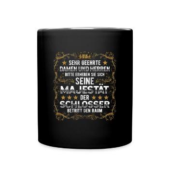 Schlosser - Tasse einfarbig - Schwarz - Vorne