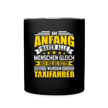 Taxifahrer - Tasse einfarbig - Schwarz - Vorne