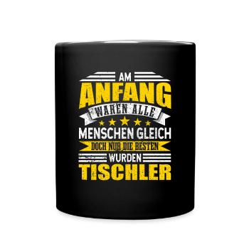 Tischler - Tasse einfarbig - Schwarz - Vorne