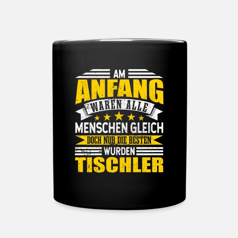 Tischler - Tasse einfarbig - Schwarz