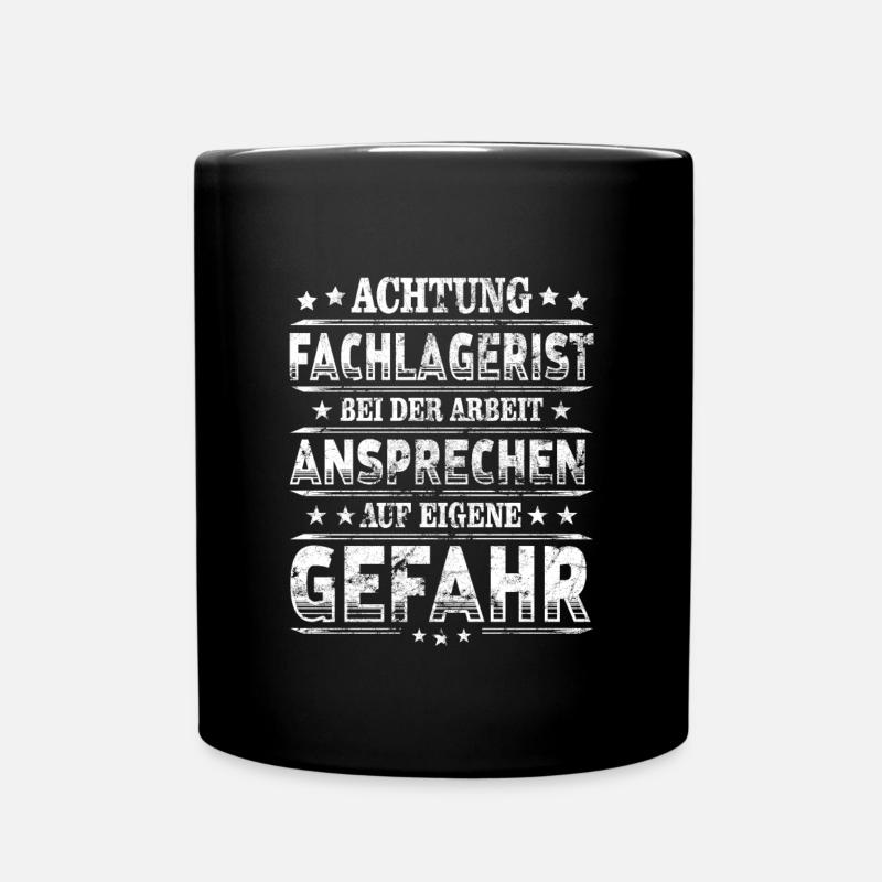 Fachlagerist - Tasse einfarbig - Schwarz
