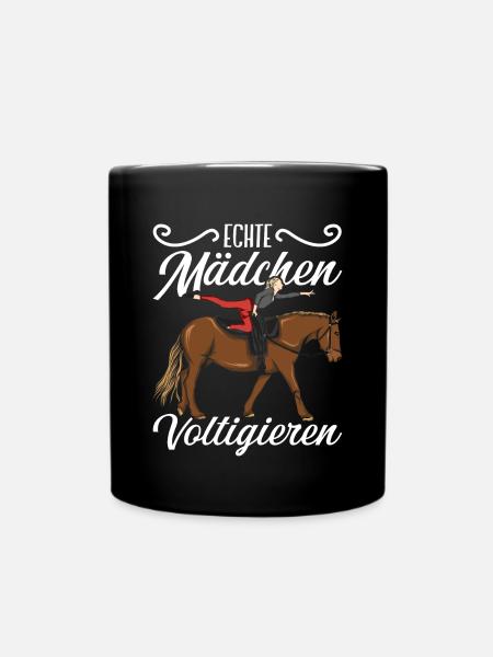 Voltigieren - Tasse einfarbig - Schwarz