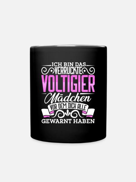 Voltigieren - Tasse einfarbig - Schwarz