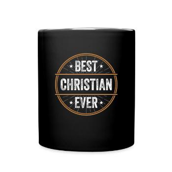Best Christian Ever Vorname Name Geschenk - Tasse einfarbig - Schwarz - Vorne