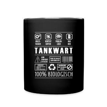 Tankwart - Tasse einfarbig - Schwarz - Vorne