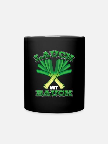 Lauch Kostüm Bodybuilding Satire Gym Jga - Tasse einfarbig - Schwarz
