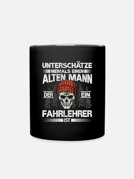 Fahrlehrer - Tasse einfarbig - Schwarz