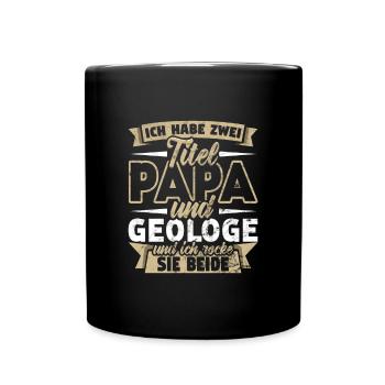 Geologe - Tasse einfarbig - Schwarz - Vorne