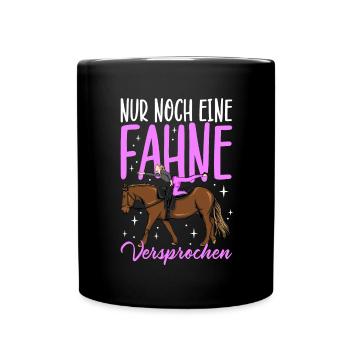 Voltigieren - Tasse einfarbig - Schwarz - Vorne