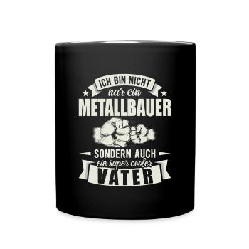 Metallbauer - Tasse einfarbig - Schwarz - Vorne