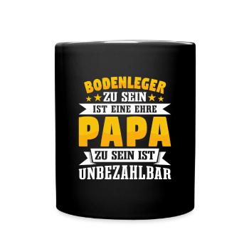 Bodenleger - Tasse einfarbig - Schwarz - Vorne