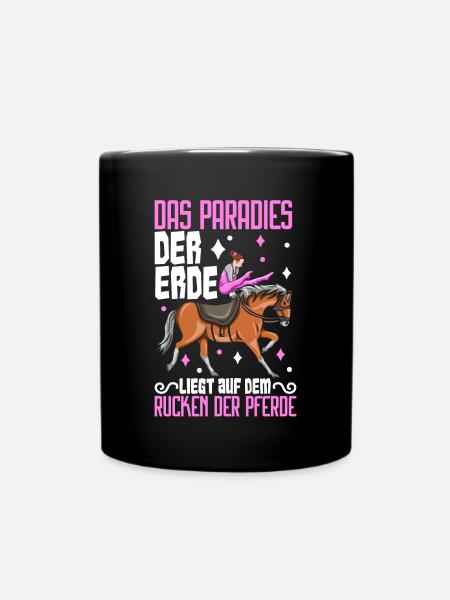 Voltigieren - Tasse einfarbig - Schwarz