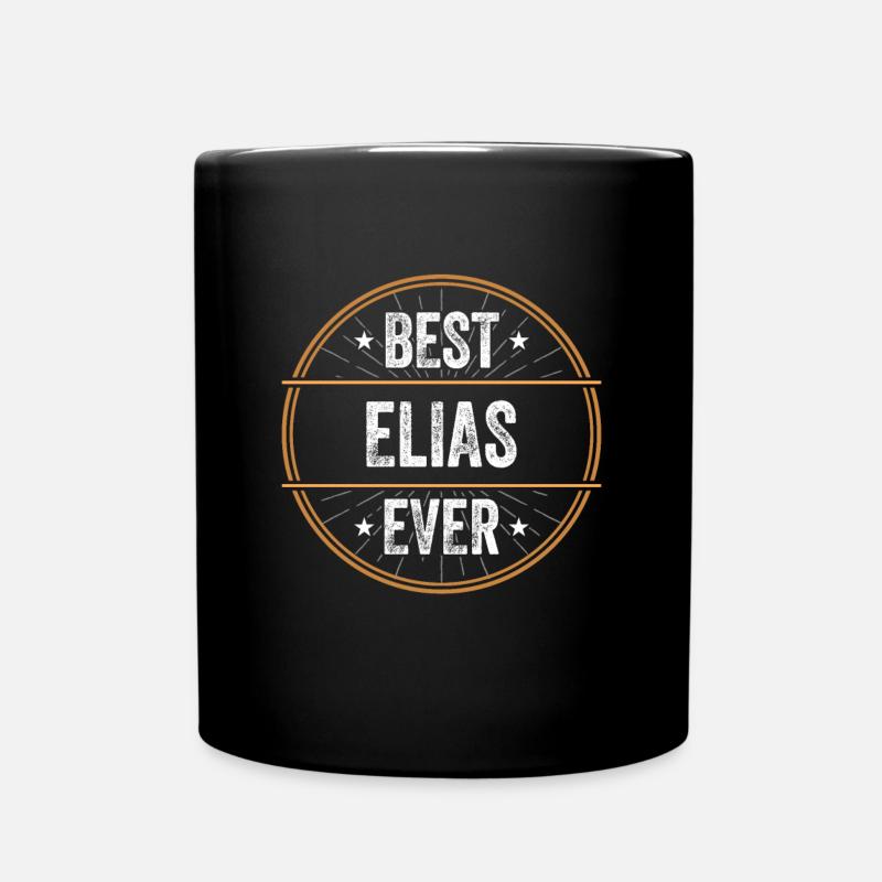 Best Elias Ever Vorname Name Geschenk - Tasse einfarbig - Schwarz